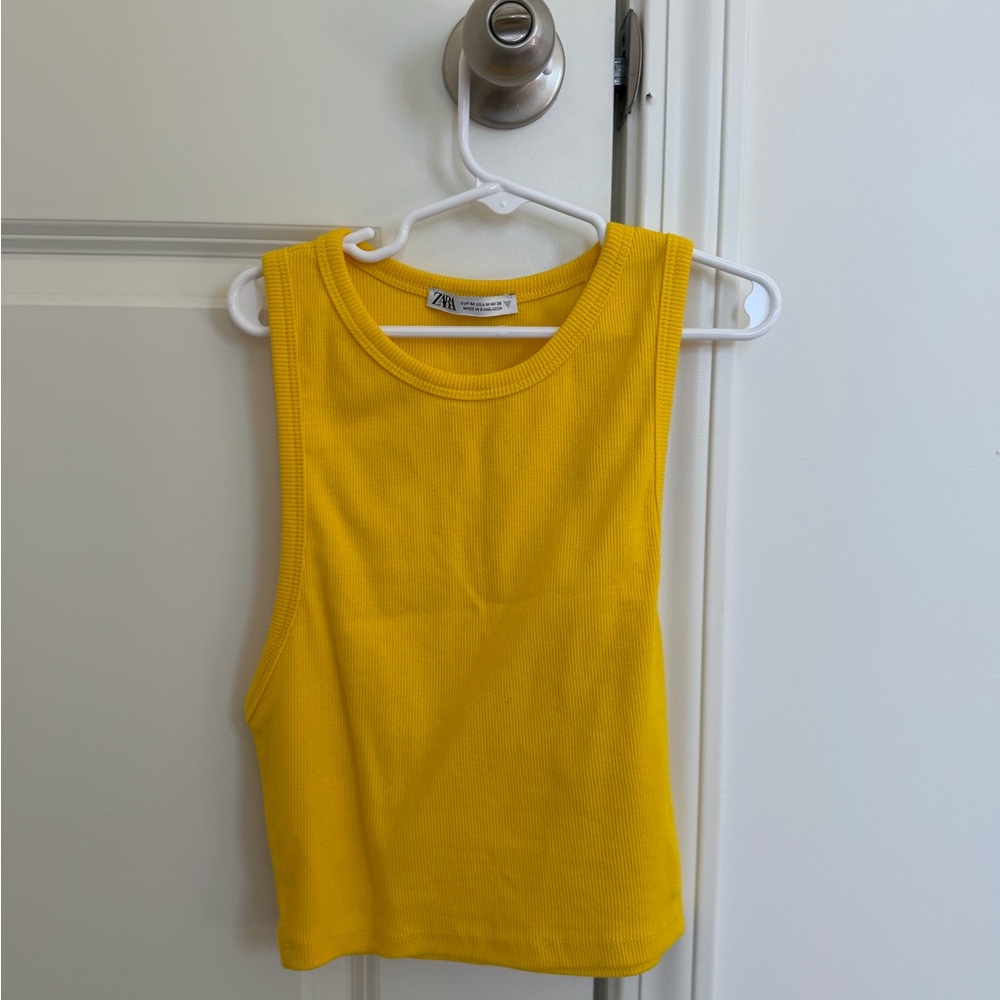 Zara Vibrant Yellow Tank Top